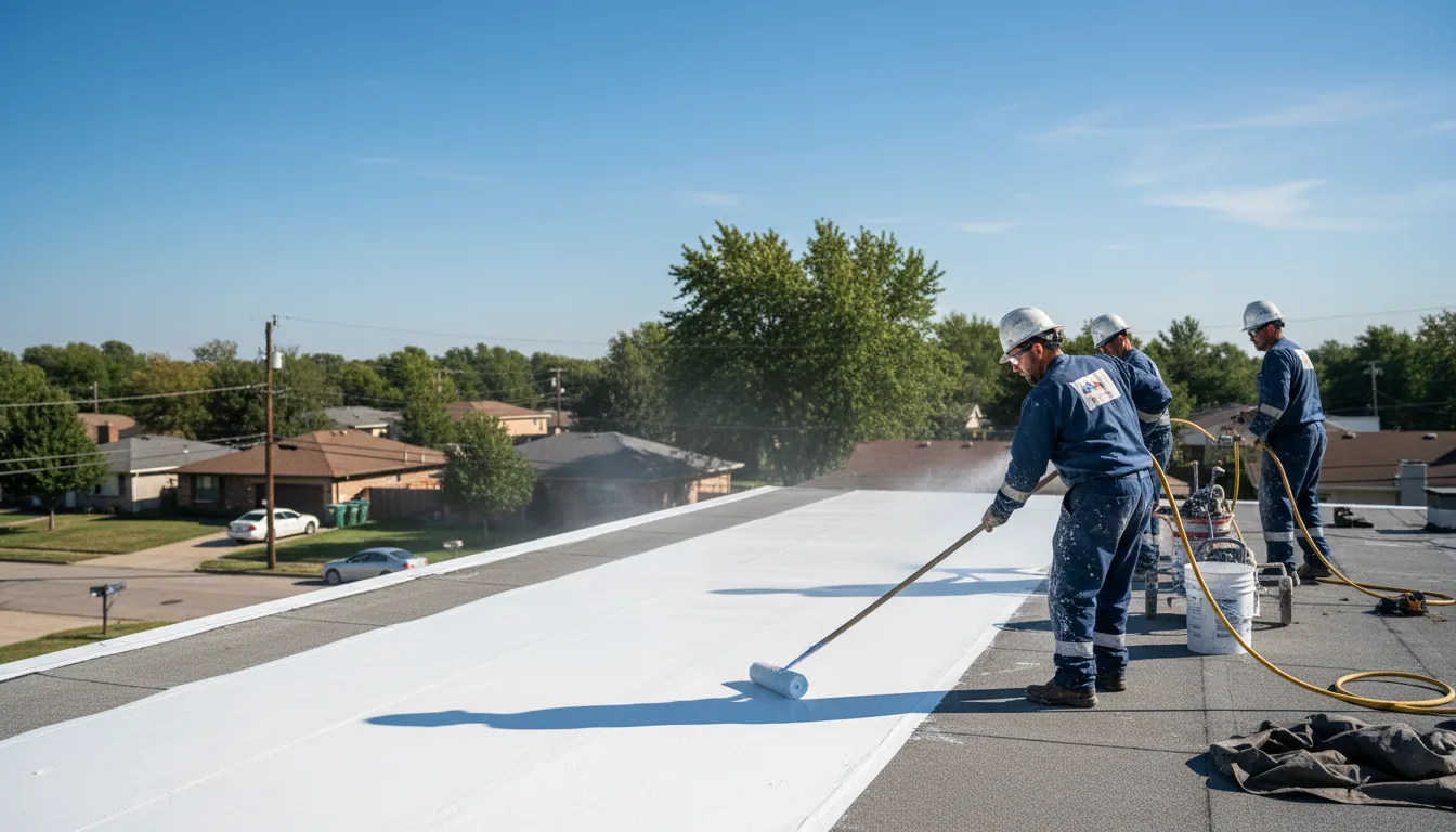 Commercial roof coating in Bangor, PA near me